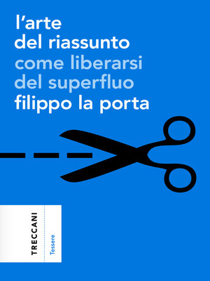 cover image of L'arte del riassunto